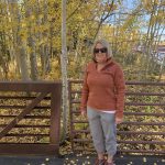 Carrie, Outreach Uganda office volunteer, enjoying fall weather