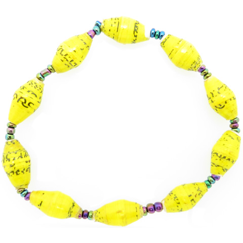 yellow bead bracelet