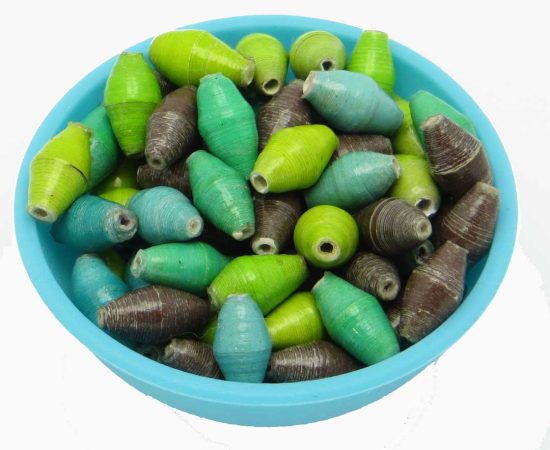 Photo of 50 spring tree colors bi-cone beads that are available to purchase.