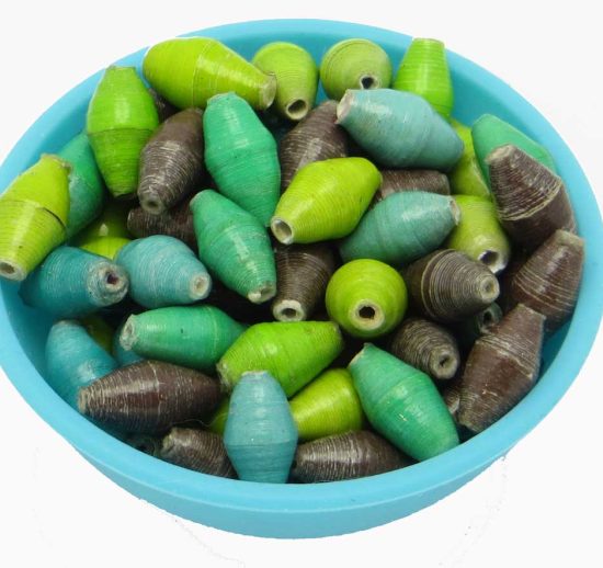 Photo of 50 spring tree colors bi-cone beads that are available to purchase.