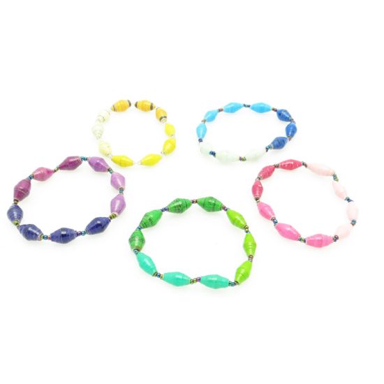 Bracelet - assorted tri-color