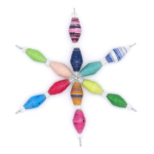 multicolor bead ornament