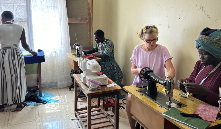 New sewing room & serger machine